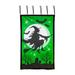 Witch on a Broom Halloween Shadowscape Shade - Black - 37 x 60 x 0.1