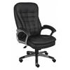 ZORO SELECT 452R18 Vinyl Executive Chair, 21 3/4-, Fixed