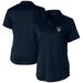 Women's Cutter & Buck Navy Milwaukee Brewers Prospect Textured Stretch Polo