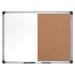 Mastervision Dry-erase Combo Board - 0.50 Height X 36 Width X 48 Depth - Natural Cork Melamine Surface - Self-healing Resilient Easy To Clean Dry Erase Surface Durable - Silver Aluminum Frame