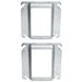 Raised 5/8 1-Gang 16 GA Sheet Steel Square Galvanized Device Ring with 4 Square Cover (2 pack)