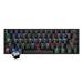 Motospeed CK62 61 Keys RGB Mechanical Keyboard USB Wired BT Dual Mode Gaming Keyboard Black with OUTEMU Blue Switches