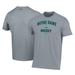 Men's Under Armour Gray Notre Dame Fighting Irish Hockey Arch Over Performance T-Shirt