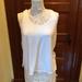 Athleta Tops | Athleta White Tank Top (Size L) | Color: White | Size: L