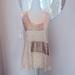 Anthropologie Tops | Anthropologie Brand Tiny Sequined Tank, Sz S | Color: Cream/Gold | Size: S