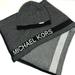 Michael Kors Accessories | Michael Kors Zig Zag Scarf & Beanie Hat Set - New | Color: Black/Gray | Size: Os