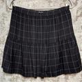 Madewell Skirts | Madewell Black & White Windowpane Check Skirt | Color: Black/White | Size: 6