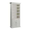 Casa Florentina Josephina Bookcase with Cabinet - Saturated Snow White - Ballard Designs - Ballard Designs