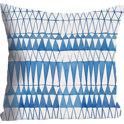 Dekokissen QUEENCE "»Dreiecke«", bunt (bunt, bedruckt), B:40cm L:40cm, Polyester, Dekokissen_Sitzkissen_Kissenhüllen, Kissenhülle ohne Füllung, 1 Stück Image