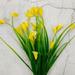 WANYNG ornament Artificial Flower 2 Bundles Artificial Outdoor Flowers Flowers Green Shrubs Garden Porch Artificial flowers Yellow