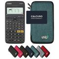 Casio FX 82 DE X ClassWiz Technical Scientific Calculator + WYNGS Protective Case Turquoise + Extended Warranty