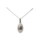 Genuine Solid 925 Sterling Silver Rugby Ball Pendant with a 50 cm Chain and Gift Box for Men
