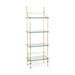 Chelsea House Coleman Etagere Bookcase Metal in Yellow | 56 H x 20 W x 12 D in | Wayfair 381993