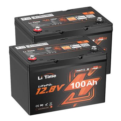 12V 100Ah Group 24 Bluetooth LiFePO4 Lithium Batterie mit 100A bms und Low-Temp-Schutz, Max.15000 Image
