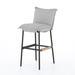 17 Stories Patio Bar Stool w/ Cushion in Brown | 41 H x 17.25 W x 21.5 D in | Wayfair 89EC2DA95DCB486AAB3B9AA4AFEE4580