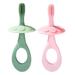 OUNONA 2Pcs Silicone Baby Training Toothbrush 0-3 Ages Silicone Baby Toothbrush