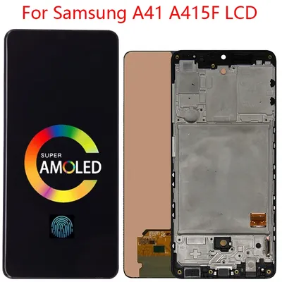Assemblage de Hébergements eur d'écran tactile LCD SM-A415F SM-A415F/DS LCD pour Samsung A41 A415
