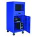 ZORO SELECT 462D20 Mobile Computer Cabinet,30" Overall W.