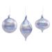 The Holiday Aisle® 6 Piece Ornament Set Glass in Gray | 6.75 H x 3 W x 3 D in | Wayfair 32823F067A9642C9B104A2BCEF932C65