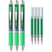 Pentel EnerGel Deluxe RTX Liquid Gel Ink Pen Set Kit Pack of 3 with 4 Refills (Green - 0.5mm)