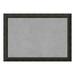 Amanti Art Magnetic Bulletin Board Steel/Aluminum 40 x 28 Signore Bronze Wood Frame