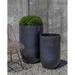 Campania International Cole 2-Piece Glazed Pottery/Terracotta Pot Planter Set Clay & Terracotta in Gray | 31 H x 20.5 W x 20.5 D in | Wayfair