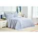 Elisabeth York Danette Fog Quilt Cotton in White | Queen Quilt | Wayfair 82461.8686