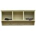 Sawdust City Locker Shelf Wood/Metal in White/Brown | 16.25 H x 36 W x 11.75 D in | Wayfair LS9-cream_old
