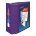 Avery Heavy-Duty View Binder w/Locking EZD Rings 5 Cap Purple