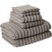 Latitude Run® Cora 6 Piece Soft Egyptian-Quality Cotton Towel Set in Gray | 27 W in | Wayfair FBAD7A5A5AD545019B2FBF4ED8E98A08