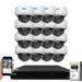 GW Security 8MP 4K Security Camera System with AI Face/Human/Vehicle Detection 16 Channel DVR and 16 x 8MP Outdoor / Indoor HD-TVI CCTV Dome Camera Smart AI Alert & Playback