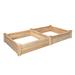 Arlmont & Co. Heirloom 4 ft X 8 ft Cedar Raised Garden Bed (Tool Free) Wood in Brown | 12.63 H x 96 W x 48 D in | Wayfair