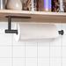 Latitude Run® Spliceable Wall/Under Cabinet Mounted Sturdy & Durable Stainless Steel Paper Towel Holder Stainless Steel in Black/Gray | Wayfair