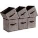 Latitude Run® Foldable Fabric Storage Bin Set Fabric in Brown | 11 H x 10.2 W x 10.2 D in | Wayfair 43072016E8FB405DB026DE3616B42EA4