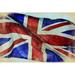 Williston Forge British Flag Flapping Long Dusty - Wrapped Canvas Graphic Art Canvas | 8 H x 12 W x 1.25 D in | Wayfair