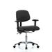 Inbox Zero Fabric ESD Chair - Desk Height w/ Adjustable Arms & ESD Stationary Glides In ESD Blue Fabric Aluminum/Upholstered/Metal | Wayfair