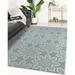 Blue 144 x 108 x 0.08 in Area Rug - Bungalow Rose Floral Machine Woven Synthetic Area Rug | 144 H x 108 W x 0.08 D in | Wayfair