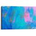 ZHENMIAO XINLEI TRADING INC Wrapped Canvas Painting Canvas in Blue/Pink | 40 H x 60 W x 1.5 D in | Wayfair 01LPF1318TZQFLVYJVY3