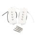 NUOLUX 4 String Electric Bass Pickups Bridge Neck Pickups Set for PB Bass Guitar Open Style Guitar Parts and Accessories GMB12 White