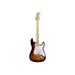 Monoprice Cali DLX Plus HSS Electric Guitar with Gig Bag - Sunburst Ash Body Wilkinson Bridge/Pickups White Pickguard Maple Fingerboard - Indio Series