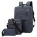 OWSOO 3 pcs Combo Set Laptop Water Resistant Business Travel Bag with USB Charging Port College School Computer Travel Casual Hiking Daypack 16 Inch Computer