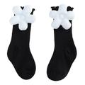 2DXuixsh Socks for Toddler Girls 3-5 Years Baby Socks Toddlers Boys Girls Children Kids Socks Soft Bottom Toddler Shoes Socks Flower Decoration Princess Socks Floor Socks Thick Socks Baby Girl Black L