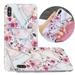 iPhone XS Max Case Mantto Hybrid Shockproof Soft TPU Silicone Rubber Bumper Patterned Painted Print Wireless Charging Protective Back Phone Cover For Apple iPhone XS Max Roses