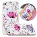 iPhone SE 2020 Case iPhone 8 Case iPhone 7 Case Mantto Hybrid Shockproof Bumper Rubber Butterfly Pattern Flower Printed Design Plating Soft TPU Cover For Apple iPhone SE 2020/8/7 Lotus