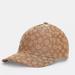 Coach Accessories | New Coach Signature Jacquard Baseball Hat Khaki Brown Sale Authentic Hat Sz M/L | Color: Brown/Tan | Size: Os