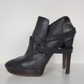 Burberry Shoes | Burberry Black Stiletto Ankle Booties Size 10 | Color: Black/Gray | Size: 10