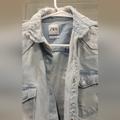 Zara Jackets & Coats | Distressed Denim Zara Relaxed Fit. Denim Jacket | Color: Blue | Size: S