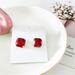 Kate Spade Jewelry | Last Onekate Spade Glitter Stud Earrings Red | Color: Gold/Red | Size: Os