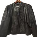 Levi's Jackets & Coats | Like New Levis Faux Leather Biker Jacket 1x Black. | Color: Black | Size: 1x