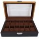 Zerodis Watch Storage Box 12 Slot Display Watch Box Solid Wood 12 Slots Wooden Case Organizer Storage Design Display Case Wooden Watch Display Case Watch Organizer